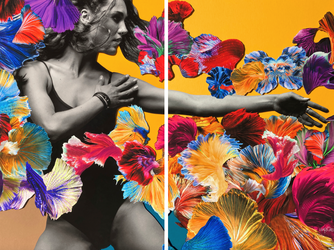 COLORTIQUE NO. 5 48”x36” (DIPTYCH)